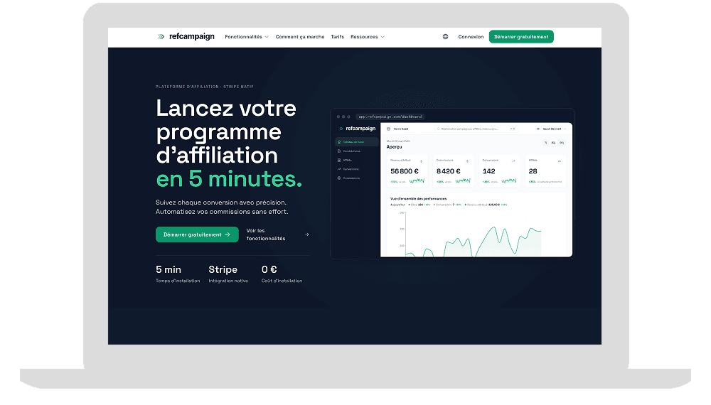 Interface du projet RefCampaign
