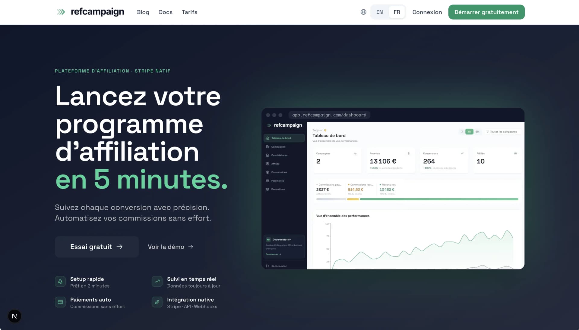 RefCampaign - SaaS développé par Fabrice PAYET